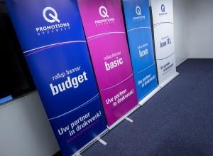 Flexibele rollup banners